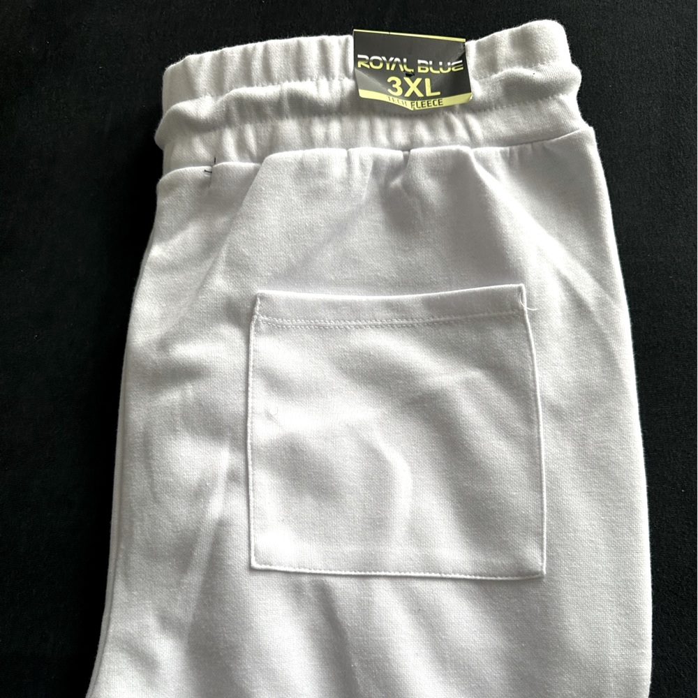 3X White Jogger Shorts (New)
